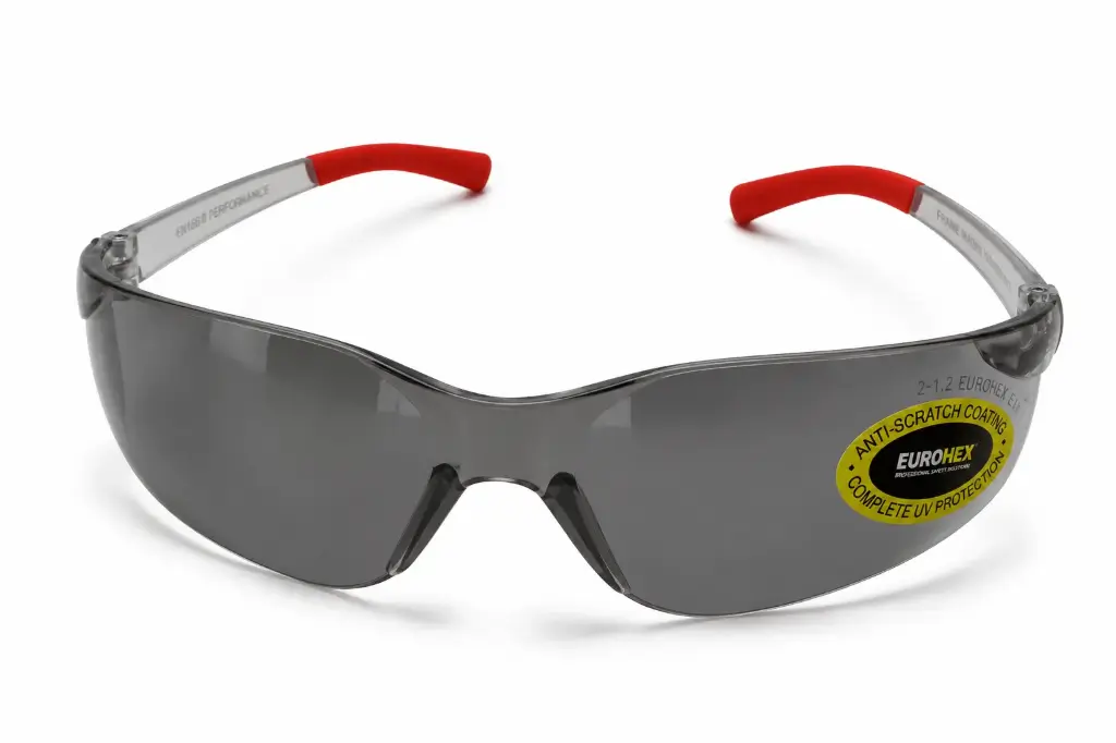 E081 Smoke Safety Glasses, Anti-Scratch, UV Protection Frameless