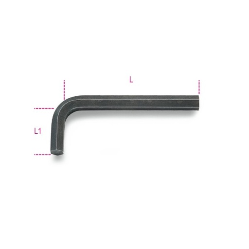[BE000960728] 96As 3/8- Offset Hex Burnished Allen Key 