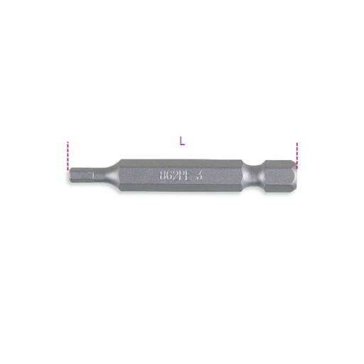 [BE008620106] 862-PE 6-1/4 HEX TIP BITS - L 50 