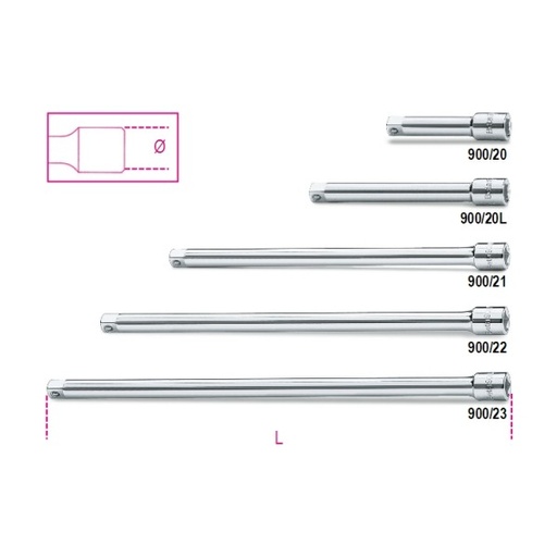 [BE009000818] 900-/20-1/4 EXTENSIONS - 50MM 