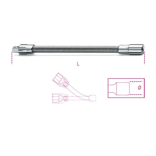 [BE009000828] 900-FL/150-FLEXIBLE EXTENSIONS 1/4 