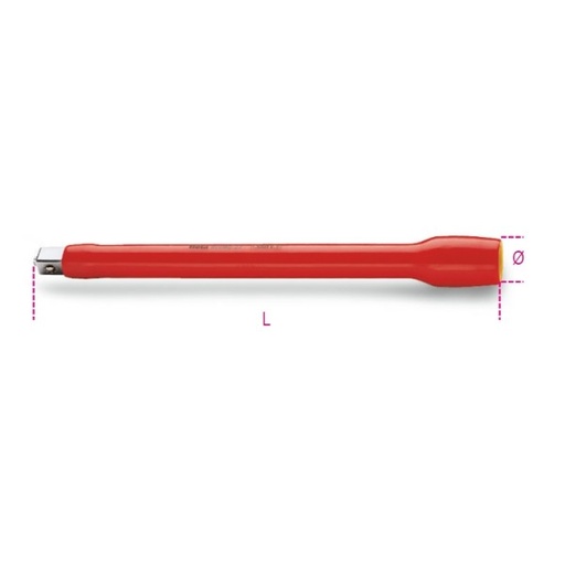 [BE009200805] 920 MQ/22-1/2” - 30mm square drive extension SOCKET WRENCH Vde Insulated 1000v