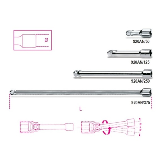 [BE009200834] 920-AN/125-WOOBLE EXTENSIONS 1/2 