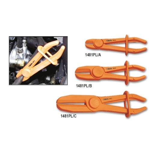 [BE014810200] 1481PL/S3 Set of 3 Plastic Hose Pliers