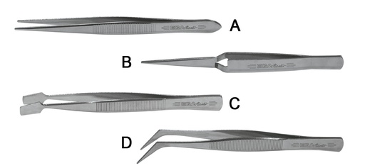 [EG69531] TWEEZERS 45° 120mm 