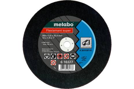 [ME616328000] Steel Cutting Disc (300x2.5x25.4mm) Flat T41 - FLEXIAMANT SUPER