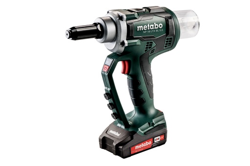 [ME619002500] NP 18 LTX BL 5.0 Cordless Blind Rivet Gun, 18V 2x2Ah Li-ion 
