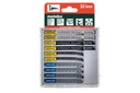 Jig saw blade assortment WOOD+METAL+PLASTIC, 10-PIECE 