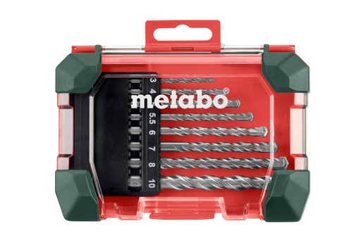 [ME626706000] MASONRY BIT Drill-set  STORAGE CASE, 8 PIECES