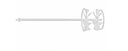Agitator paddle SR 12 M14, 120x590 mm 