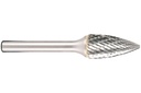 Carbide router rounded off bit HM 12.7x25x70mm 