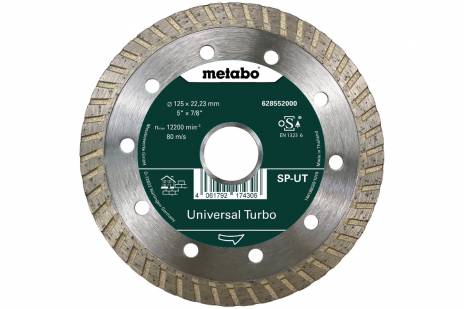 [ME628552000] Universal Diamond Cutting Disc 125 x 22.23 mm Closed ,Turbo, SP-UT