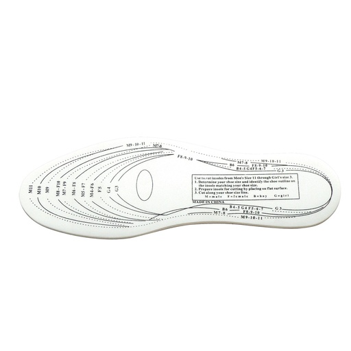 [PWFC87WHR] FC87 White Memory Foam Insole 