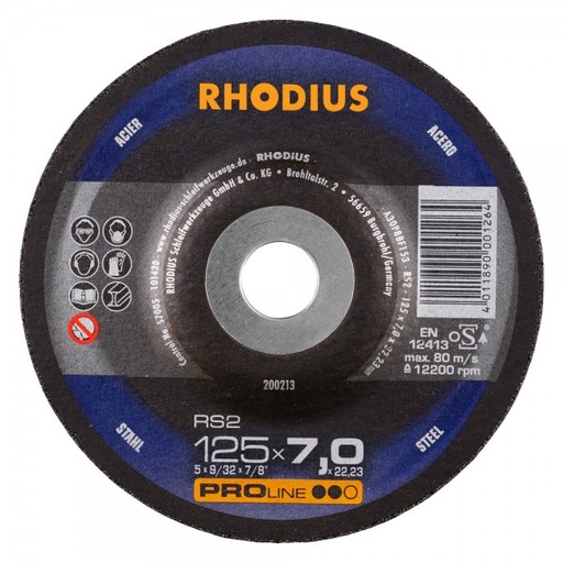 [RH200238] Steel Grinding Disc (150x6x22.23mm) Depressed  T27 - PRO