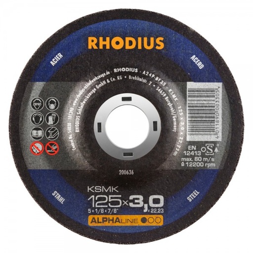 [RH200652] Steel Cutting Disc 230x3x22.23mm Depressed  T42 - ALPHA