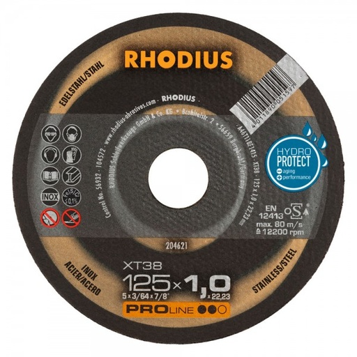 [RH203886] Inox Cutting Disc 125x3x22.23mm Flat T41 - PRO