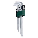 9Pc Ball Head/Hex Long Allen Key Set (1.5-10)Mm