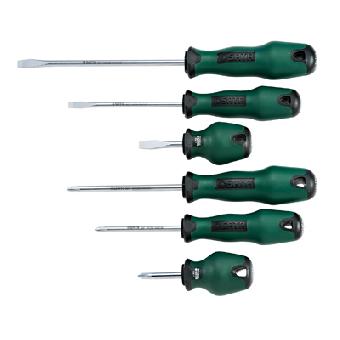 [SA09301ME] Cushion Grip Screwdriver Set 6Pc, Slotted, Philips 