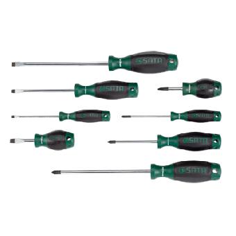 8Pc. Screwdriver (2PP) slotted, Philips