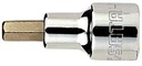 1/2" Drive Bit Socket, 50MM Length, Hexagon 4MM 