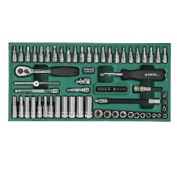 [SA9901] TRAY SET - 66 PC 1/4" DR SOCKET 
