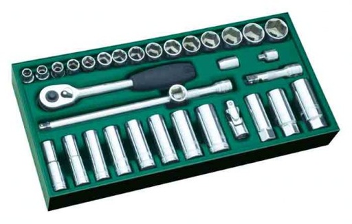 [SA9902] TRAY SET - 33PC 3/8" DR SOCKET 