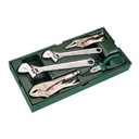 09909-5PC Adjustable Wrench and Pliers Tray Set