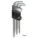 9Pc Ball Head/Hex Long Allen Key Set (1/16"- 3/8") 