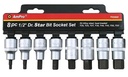 8PC 1/2" STAR BIT SOCKET SET (55mm) 