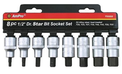 [AMT33222] 8PC 1/2" STAR BIT SOCKET SET (55mm) 