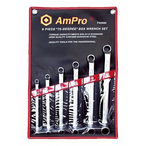 [AMT40690] 6PC OFFSET BOX WRENCH SET (8x9-18x19) 