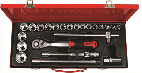 [AMT45411] 24PC 1/2" DR. SOCKET SET (METRIC) 