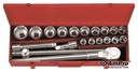 20PC 3/4" DR. SOCKET SET (METRIC) 