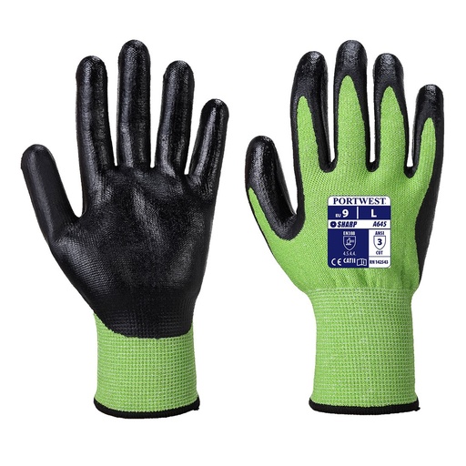 A645 Green Cut 5 Gloves