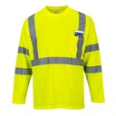 S191 Yellow Hi-Vis Long Sleeved T Shirt