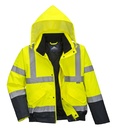 S266 Hi-Vis Yellow/Navy Short Jacket
