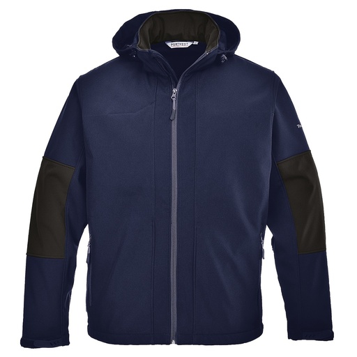 TK53 Navy Softshell Jacket w Hood