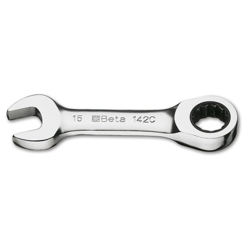 [BE001420110] Ratcheting combination wrenches 10mm straight short series