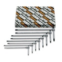 set of 8 T-handle wrenches with three hexagon male ends