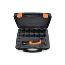 ​Assortment of 15 punches, 3 to 30 mm, and 1 accessory