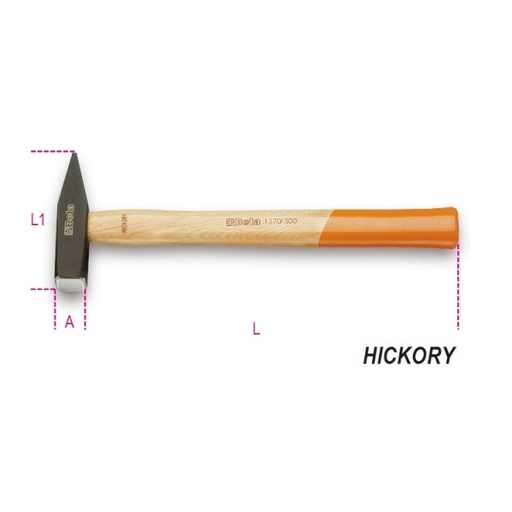 [BE013700053] 300g Hickory Hammer Wooden Shaft