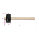50 mm HARD RUBBER HEAD HAMMERS