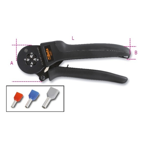 [BE016060005] 1606T - 4-Sided Heavy Duty Tubular Crimping Pliers